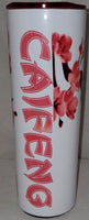 20 oz Skinny STRAIGHT Tumbler with lid, straw, and straw brush