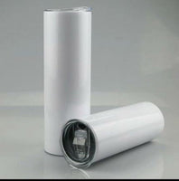 20 oz Skinny STRAIGHT Tumbler with lid, straw, and straw brush