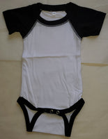 Baby Bodysuit with Black Sleeves