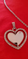 Rotating Heart Pendant Necklace