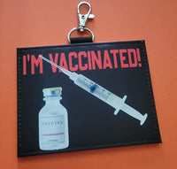 Silver Glitter Vaccination Card Holder