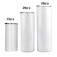 30 oz Skinny STRAIGHT Tumbler with lid, straw, and straw brush