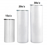 20 oz Skinny STRAIGHT Tumbler with lid, straw, and straw brush